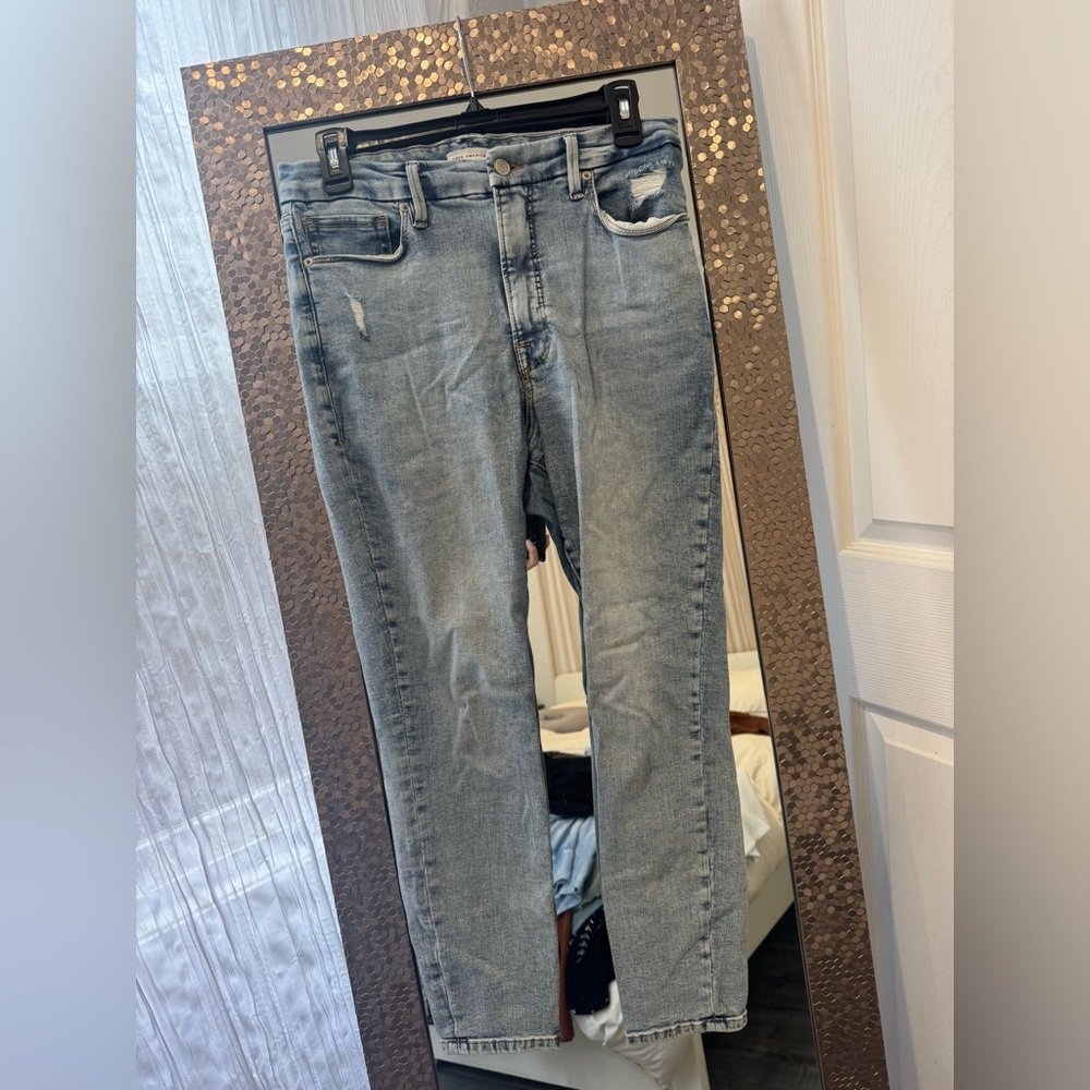 Good American Good Waist Skinny Crop Jeans